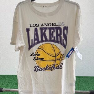 47 Women's Los Angeles Lakers Tee - Sandstone & Purple